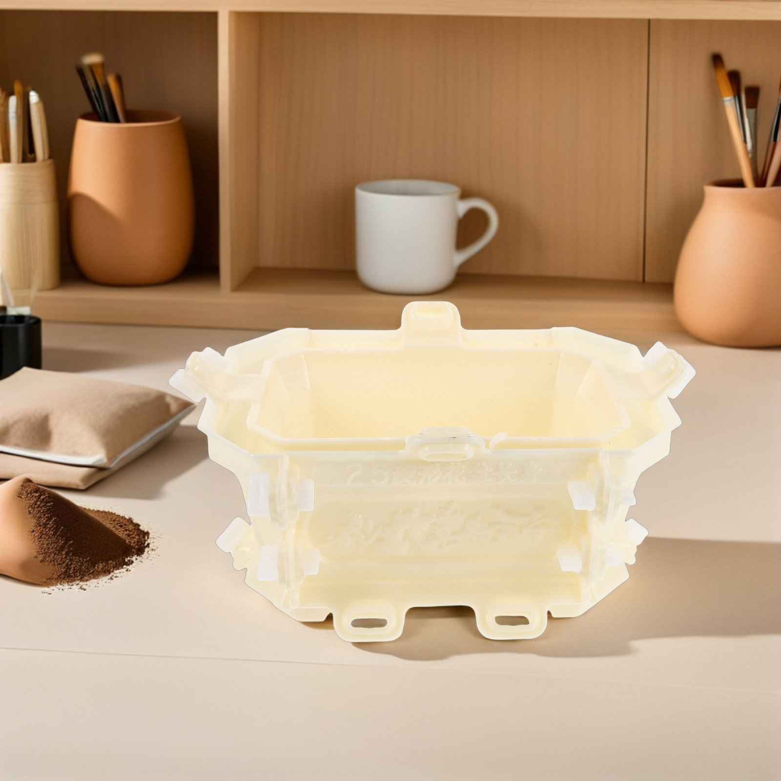 Bonsai Garden Decor - Reusable Concrete Mold Plastic Material Easy