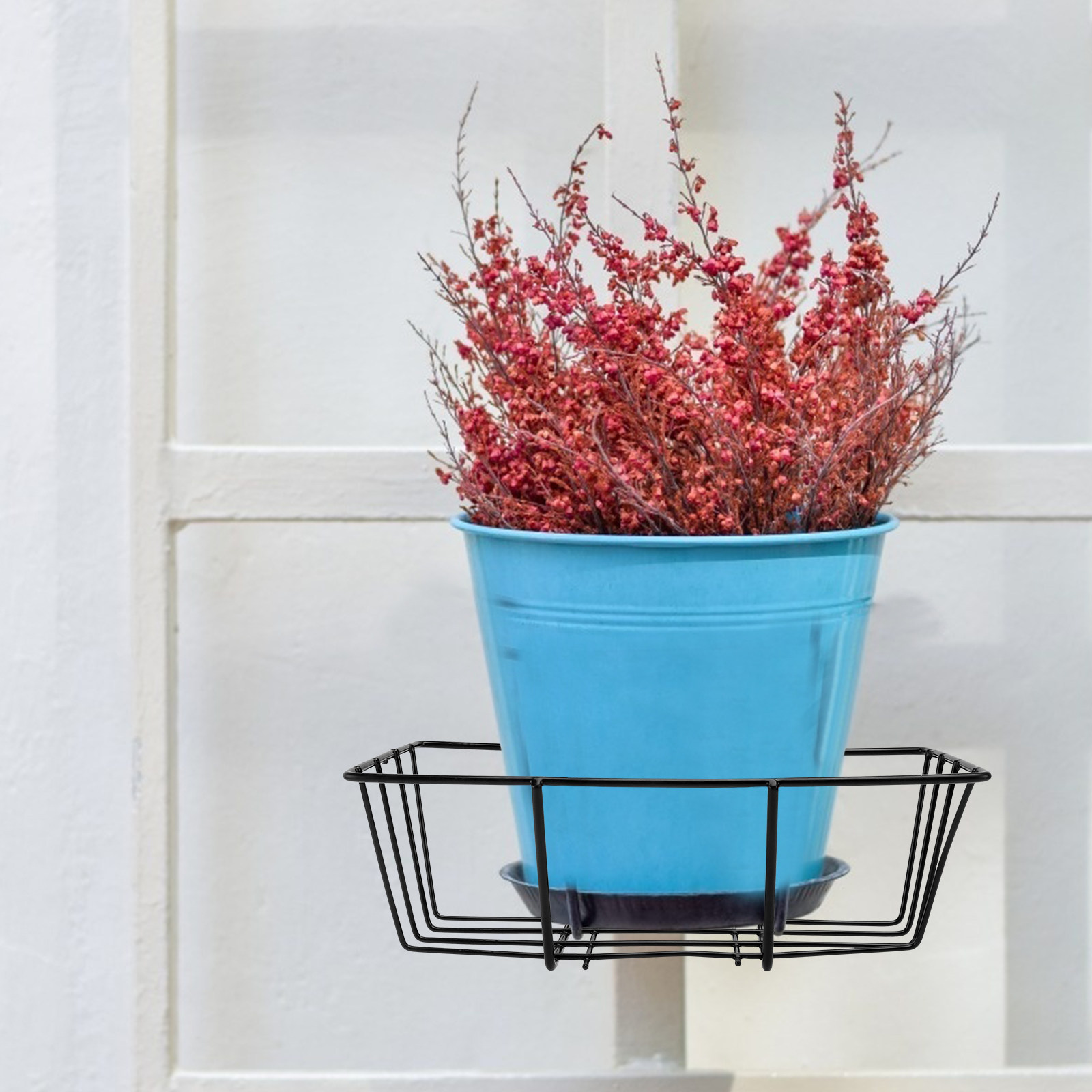 1Pcs Rustproof Iron Flowerpot  - Bonsai Garden Decor 评论和价格