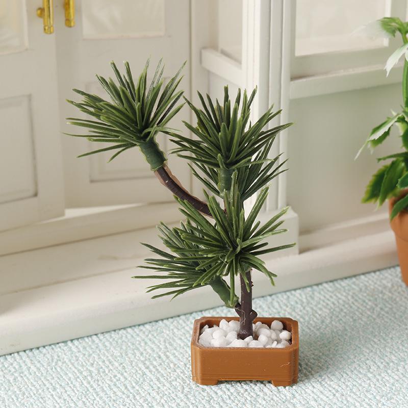 1Pcs 1/12 Dollhouse Simulation - Bonsai Garden Decor 评论和价格