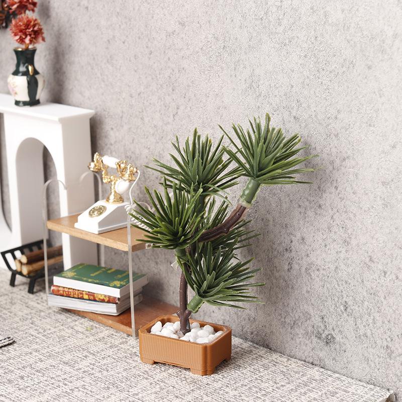1Pcs 1/12 Dollhouse Simulation - Bonsai Garden Decor 评论和价格