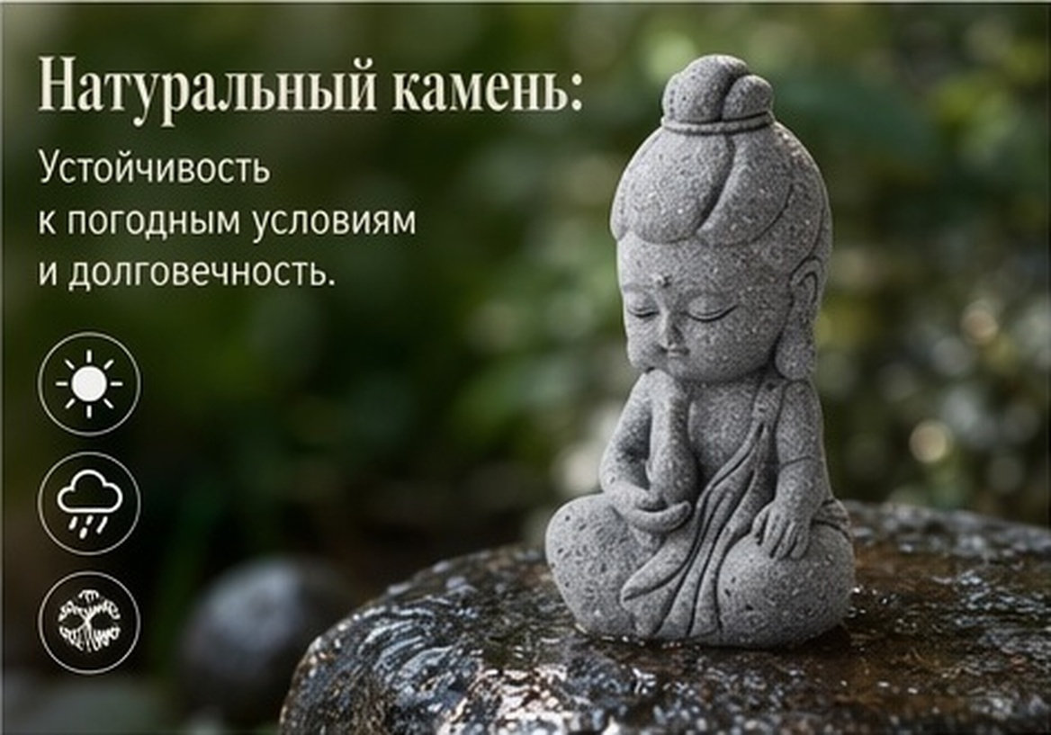 Exquisite Mini Guan Yin Stone  - Bonsai Garden Decor 评论和价格