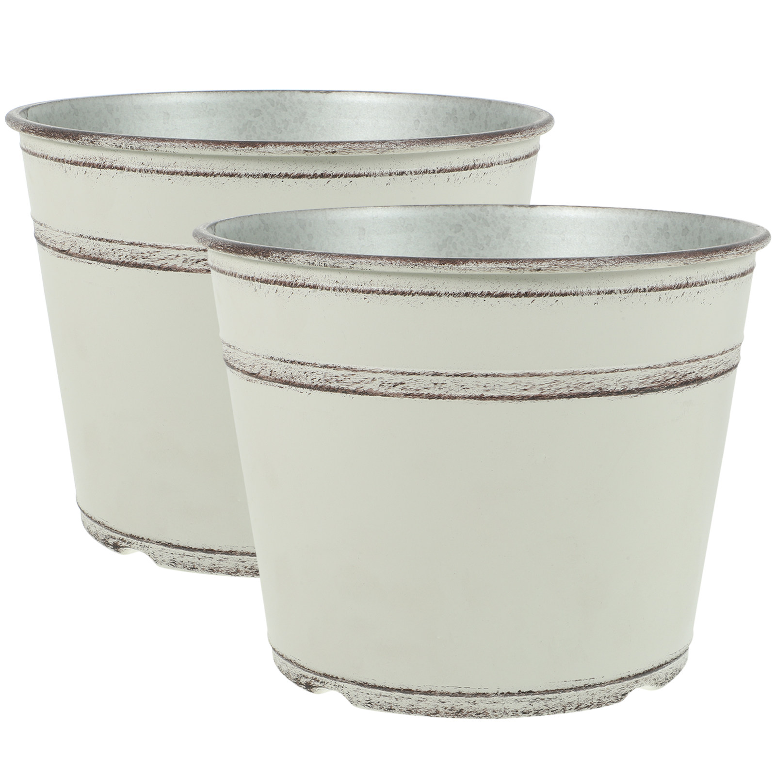 2Pcs Retro Plastic Planter Pot - Bonsai Garden Design 评论和价格