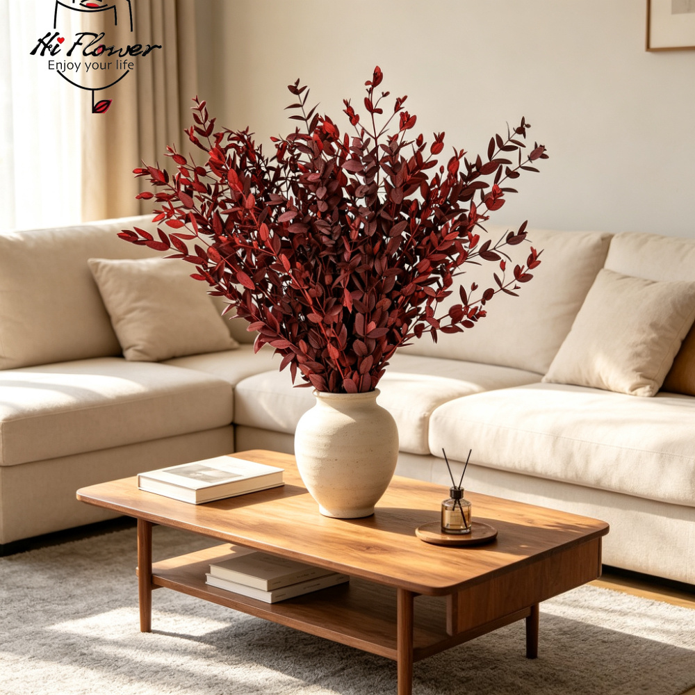 Natural Dried Flowers Eucalypt - Bonsai Garden Decor 评论和价格